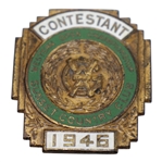 1946 Western Open at Sunset Country Club Contestant Badge, Invitation, & 21 Photos - Rod Munday Collection
