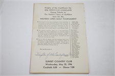 1946 Western Open at Sunset Country Club Contestant Badge, Invitation, & 21 Photos - Rod Munday Collection