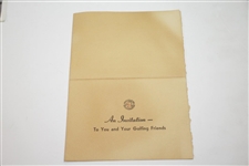 1946 Western Open at Sunset Country Club Contestant Badge, Invitation, & 21 Photos - Rod Munday Collection