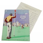 1947 Western Open at The Country Club Program & Pairing Sheet - Rod Munday Collection
