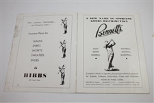 1947 Western Open at The Country Club Program & Pairing Sheet - Rod Munday Collection