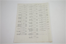 1947 Western Open at The Country Club Program & Pairing Sheet - Rod Munday Collection
