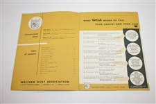 1953 Western Golf Association Evans Scholars Foundation Program - Rod Munday Collection