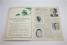 1947 Bing Crosby Pro-Am Program, Contestant Badge, Scorecard, & Pairing Sheet  - Rod Munday Collection