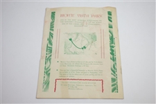 1947 Bing Crosby Pro-Am Program, Contestant Badge, Scorecard, & Pairing Sheet  - Rod Munday Collection