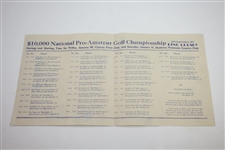 1947 Bing Crosby Pro-Am Program, Contestant Badge, Scorecard, & Pairing Sheet  - Rod Munday Collection