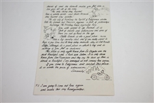 Vintage Pebble Beach Del Monte Lodge 'The Seventeen Mile Drive' Welcome Sheet
