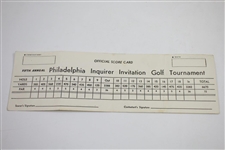 1948 Philadelphia Inquirer Inv. at Whitemarsh Contestant Badge, Program, & Scorecard - Rod Munday Collection