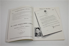 1949 Reading Open Program with Two Contestant Badges - Undated & 1951 - Rod Munday Collection