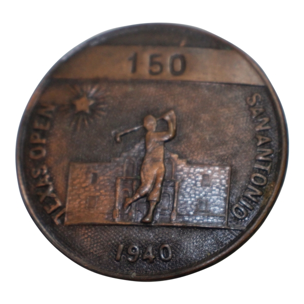 1940 Texas Open at Brackenridge Park Contestant Badge - Rod Munday Collection
