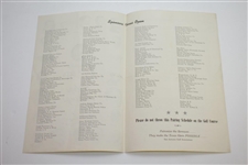 1949 Texas Open at San Antonio Contestant Badge & Pairing Sheet - Rod Munday Collection