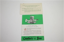 1950's Eastern Open Tickets, Contestant Badges, Program, Pairing Sheets - Rod Munday Collection
