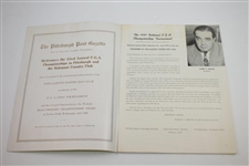 1951 PGA Championship at Oakmont Program, Pairing Sheets, Scorecard, & Guest Badges - Rod Munday Collection