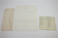 1951 PGA Championship at Oakmont Program, Pairing Sheets, Scorecard, & Guest Badges - Rod Munday Collection