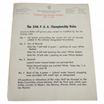 1953 PGA Championship at Birmingham CC Contestant Badge - Rod Munday Collection