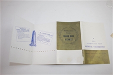 1952 National Celebrities Inv. Tournament Rules, Banquet Ticket, & Menu - Rod Munday Collection