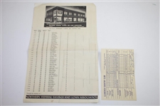 1952 PGA Championship at Keller GC Letters, Qualifier Scorecard, & Pairing Sheet - Rod Munday Collection