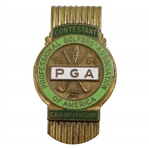 1954 PGA Championship at Keller GC Contestant Badge - Rod Munday Collection