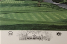 1990 Ltd Ed US Open at Medinah 13th Hole Print Signed by Artist Linda Hartough 760/850