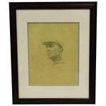 Original Artwork Hogans Five Lessons Sketching by Anthony Ravielli - Framed