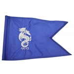 Monterrey Golf Club Course Used Blue with White Logo Flag