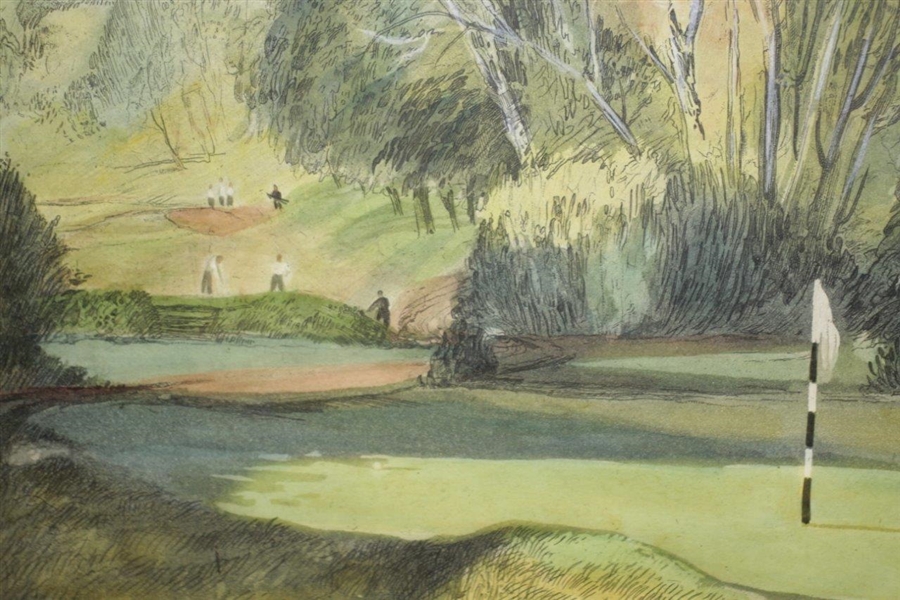 Wilderness Golf Club 'The 4th Green' Print by Earnest Greenwood & Lawrence Josset - Framed