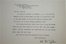 1935 British Empire Chamber of Commerce to PGA's Jacobus Inviting Teams to Lunch
