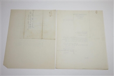 1935 The Ryder Cup at Ridgewood Program Sellers Admission Content - Memorandum to Jacobus