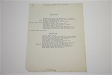 1942 American Red Cross Thank You Letter with 1942 Ryder Cup Charity Match Content