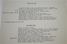 1942 American Red Cross Thank You Letter with 1942 Ryder Cup Charity Match Content