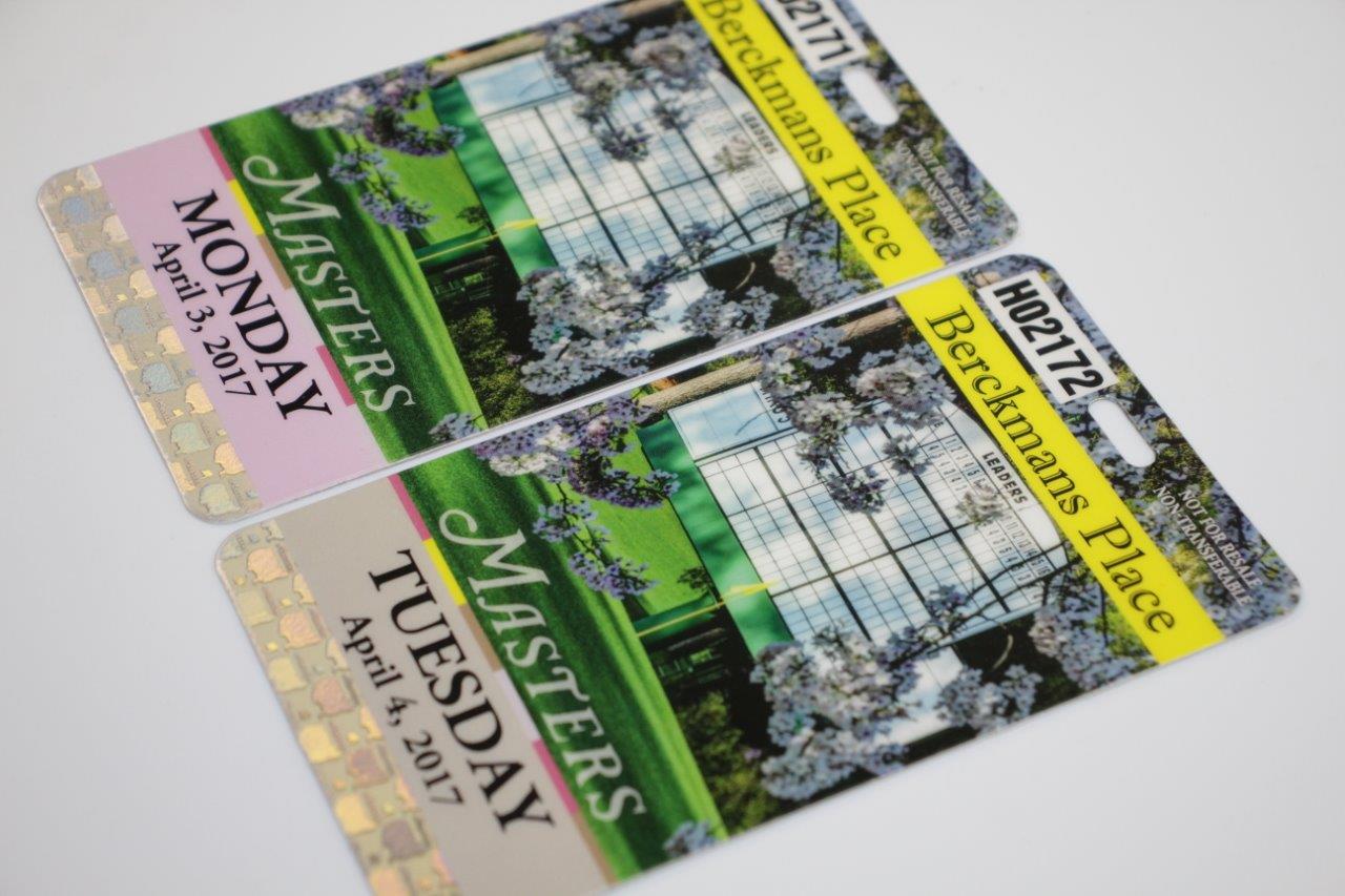 Lot Detail 2017 Masters Tournament Berckmans Place Tickets Monday
