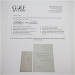 President Dwight D. Eisenhower Signed 11/8/66 Letter to Ken Venturi JSA ALOA