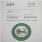 Augusta National Clubhouse Wedgwood Bone China Ltd Ed Plate #335 - Gifted to Ken Venturi