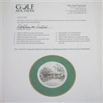 Augusta National Clubhouse Wedgwood Bone China Ltd Ed Plate #336 - Gifted to Ken Venturi