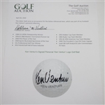 Ken Venturi's Personal Signed 'Ken Venturi' Logo Golf Ball JSA ALOA