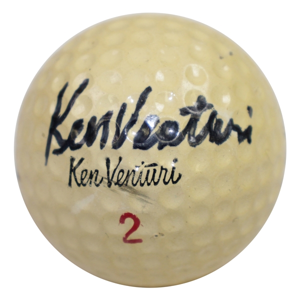 Ken Venturis Personal Signed Ken Venturi Classic Logo Golf Ball JSA ALOA
