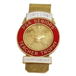1967 PGA Seniors Teacher Trophy Contestant Badge/Clip - Rod Munday Collection
