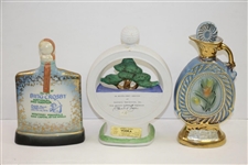 1972, 1974, & 1979 Bing Crosby National Pro-Am Ltd Ed Decanters