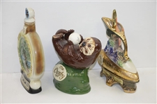 1970, 1978, & 1982 Bing Crosby National Pro-Am Ltd Ed Decanters