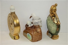 1973, 1975, & 1988 Bing Crosby National Pro-Am/AT&T Ltd Ed Decanters