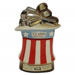 1972 US Open at Pebble Beach Ltd Ed Red, White, & Blue Golf Bag Themed Decanter