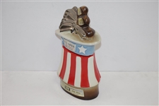 1972 US Open at Pebble Beach Ltd Ed Red, White, & Blue Golf Bag Themed Decanter
