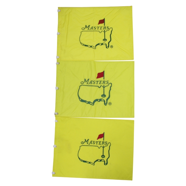 Three Masters Undated Embroidered Flags - Produced in Different Years