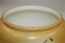 Circa 1910 Large Milk Glass Tobacco Humidor Purported to be by The Handel Co.