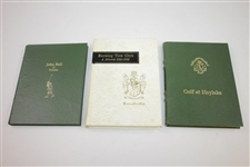 John Ball of Hoylake, Golf at Hoylake, & Burning Tree Club Ltd Ed Deluxe Club History Books in Slipcases