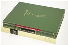 John Ball of Hoylake, Golf at Hoylake, & Burning Tree Club Ltd Ed Deluxe Club History Books in Slipcases