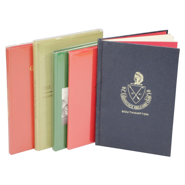 Cork GC, Year of the Diamond, Worcestershire GC, Aldeburgh GC, & Shinnecock Hills Club History Books 
