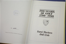 Notts Golf Club, Lindrick GC, Royal Aberdeen GC, Royal North Devon GC, & Wallasey GC Club History Books