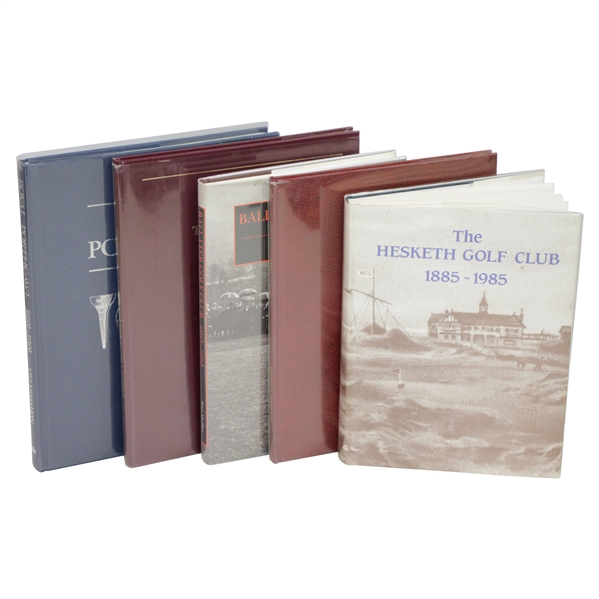Hesketh GC, Ballater GC, Out of the Rough, Saunton GC, & Royal Porthcrawl Club History Books
