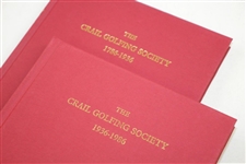 200 Years 'The Crail Golfing Society' 1786-1936 & 1936-1986 Deluxe Books in Slipcover